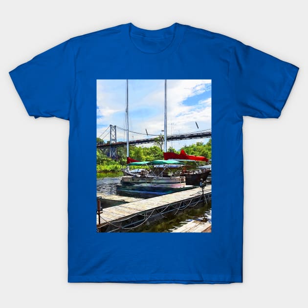 Kingston NY - Bridge Over Rondout Creek T-Shirt by SusanSavad